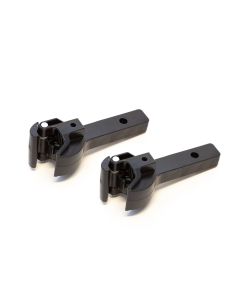 pair of 1.5" Scale Plastic Short Shank Couplers (black)