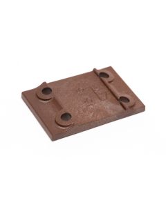 Tie Plate for 15/16" base rail, brown