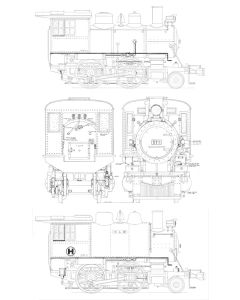 HP 7-3 Harpur 2-4-0 Erection Drawings Only