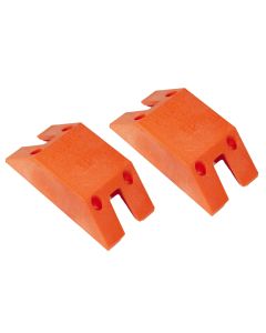 Short Wheel Chocks - Orange - 1 Pair